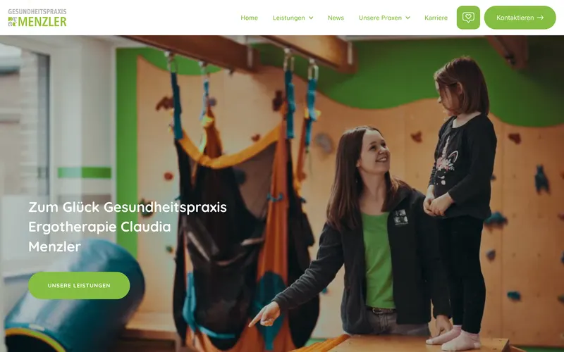 Website Gesundheitspraxis Menzler
